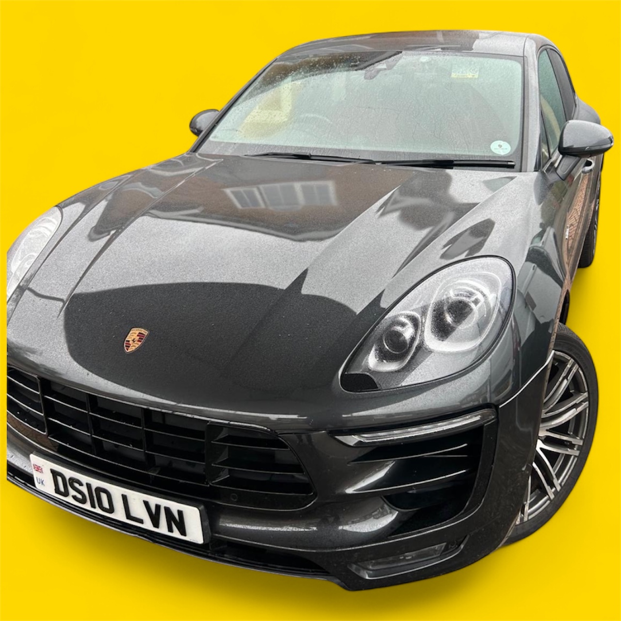 After - Repaired glass