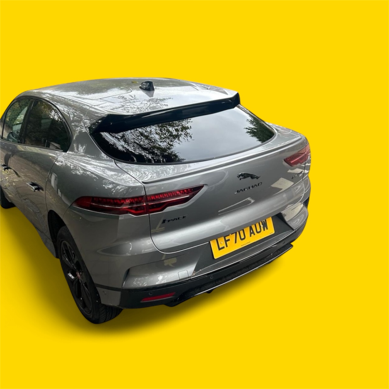 After - Repaired glass