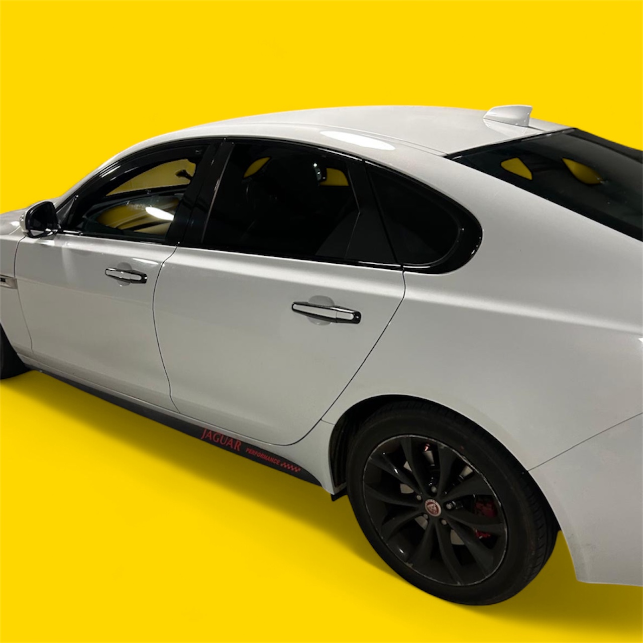 After - Repaired glass